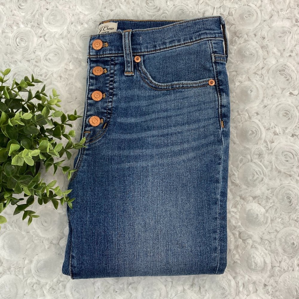 J.Crew | 9" Toothpick Exposed Button Fly Jeans - Picture 1 of 15
